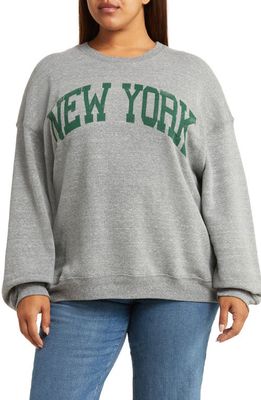 Daydreamer New York Crewneck Sweatshirt in Heather Grey