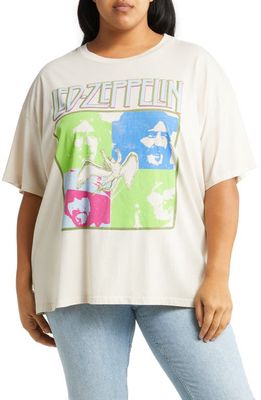 Daydreamer Women's Led Zeppelin Graphic Tee in Dirty White