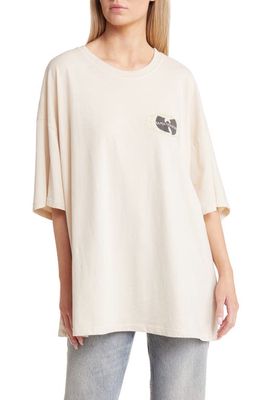 Daydreamer Wu-Tang Cotton Graphic T-Shirt in Dirty White