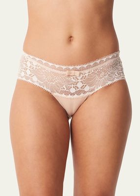 Daylight Lace-Trim Mesh Hipster Briefs
