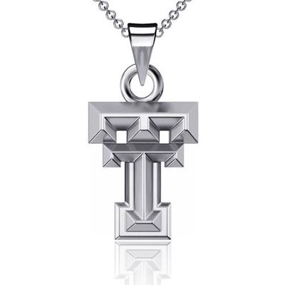 DAYNA DESIGNS Texas Tech Red Raiders Silver Small Pendant Necklace