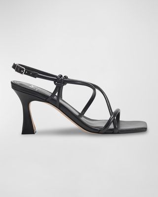 Dayne Strappy Leather Ankle-Strap Sandals