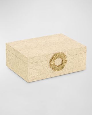 Dazzle Vegan Snakeskin Box, Large