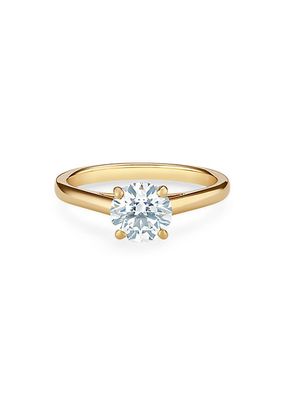 DB Classic 18K Yellow Gold & 0.7 TCW Brilliant-Cut Natural Diamond Engagement Ring