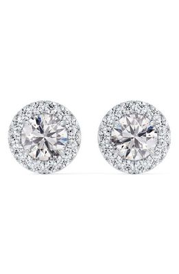 De Beers Forevermark Center of My Universe® Halo Diamond Stud Earrings in 18K White Gold