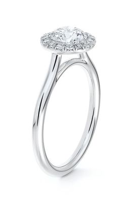 De Beers Forevermark Center of My Universe® Round Halo Diamond Engagement Ring in Platinum-D0.70Ct