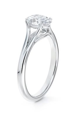 De Beers Forevermark Unity® Oval Diamond Engagement Ring in Platinum-D0.70Ct