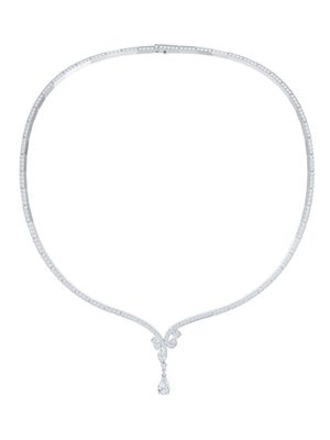 De Beers Jewellers 18kt white gold Adonis Rose diamond necklace - Silver