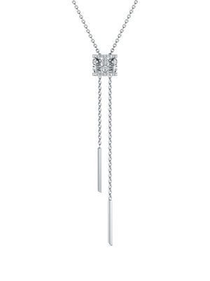 De Beers Jewellers 18kt white gold Dewdrop diamond necklace - Silver