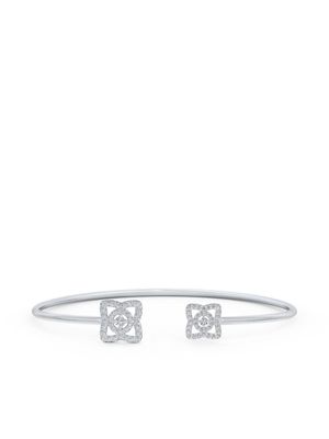 De Beers Jewellers 18kt white gold Enchanted Lotus diamond bracelet - Silver