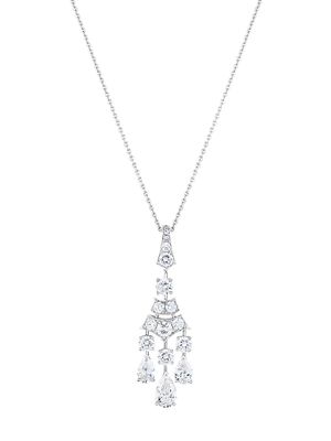 De Beers Jewellers 18kt white gold Frost diamond pendant necklace - Metallic