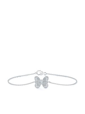 De Beers Jewellers 18kt white gold Portraits of Nature butterfly diamond bracelet - Silver