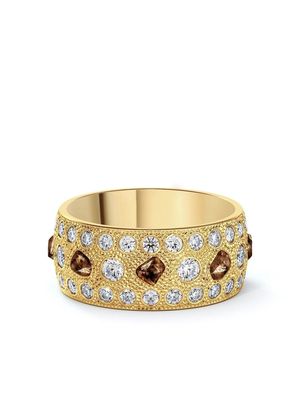 De Beers Jewellers large 18kt yellow gold Talisman diamond ring