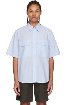 De Bonne Facture Blue Organic Cotton Shirt