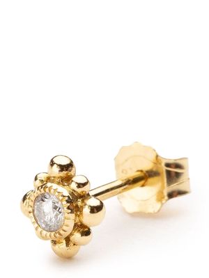 DE JAEGHER 18kt yellow gold Mimosa diamond earring