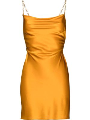 De La Vali Callente chain-straps mini dress - Orange
