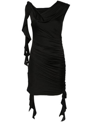 De La Vali Ecalir ruched minidress - Black