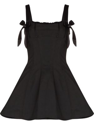 De La Vali Ibienca bow-embellished mini dress - Black