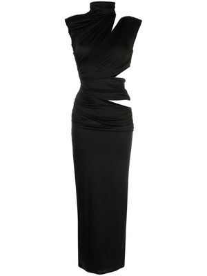 De La Vali Mahogany cut-out maxi dress - Black