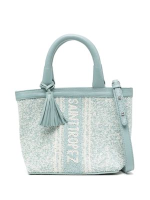 DE SIENA SHOES Saint Tropez bead-embellished tote bag - Blue
