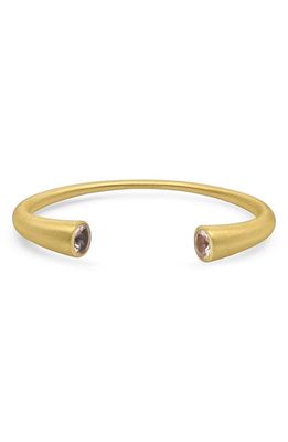 Dean Davidson Core Signature Twin Morganite Cuff Bracelet in Morganite/Gold