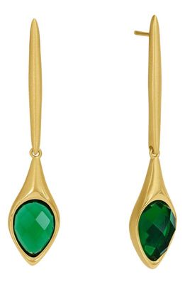 Dean Davidson Eterna Drop Earrings in Green Garnet/Gold