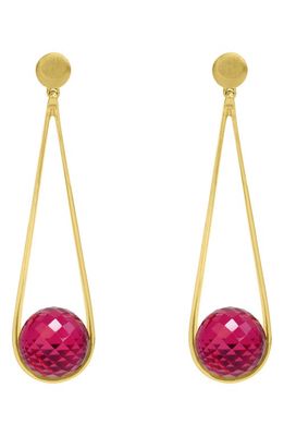 Dean Davidson Ipanema Drop Earrings in Vivid Pink/Gold