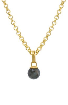 Dean Davidson Manhattan Gem Project Labradorite Pendant Necklace in Labradorite/Gold