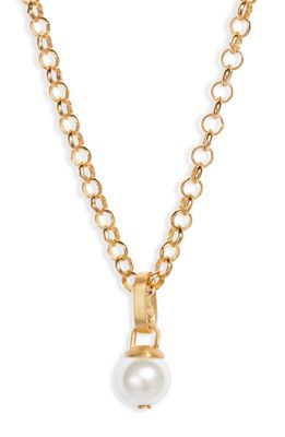 Dean Davidson Manhattan Pearl Pendant Necklace in Pearl/Gold