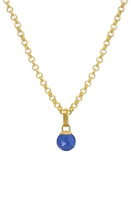 Dean Davidson Manhattan Pendant Necklace in Midnight Blue/gold 