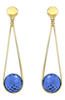 Dean Davidson Mini Ipanema Drop Earrings in Midnight Blue/Gold