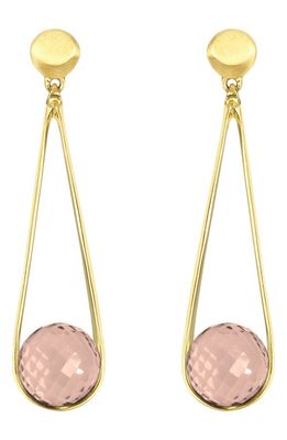 Dean Davidson Mini Ipanema Drop Earrings in Morganite/Gold