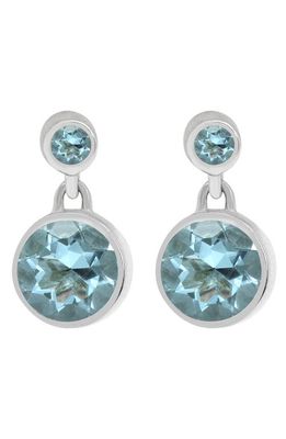 Dean Davidson Signature Droplet Drop Earrings in Blue Topaz/silver