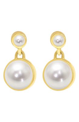 Dean Davidson Signature Freshwater Pearl Drop Earrings in Pearl/Gold