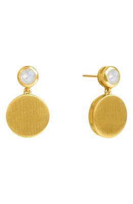 Dean Davidson Signature Mini Drop Earrings in Moonstone/gold 