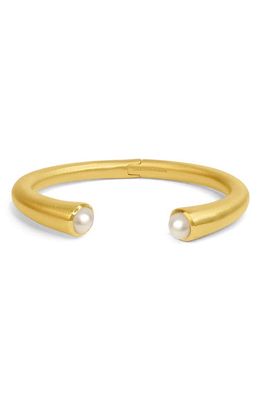 Dean Davidson Signature Twin Cuff Bracelet in Pearl/Gold 