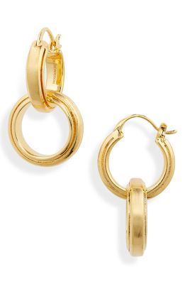 Dean Davidson Signet 2-in-1 Huggie Hoop Earrings in Gold