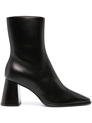 Dear Frances 75mm pointed-toe leather ankle boots - Black