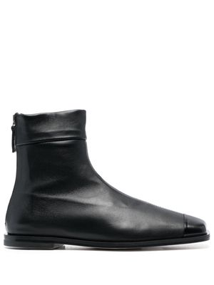 Dear Frances Edna leather ankle boots - Black