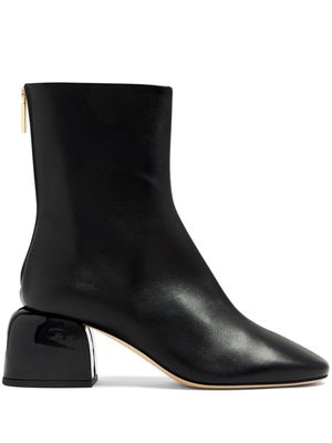 Dear Frances Form 50mm leather ankle boots - Black