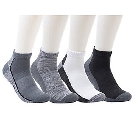 Dearfoams Men's Everyday Comfort Half-Cushion L ow-Cut Sock