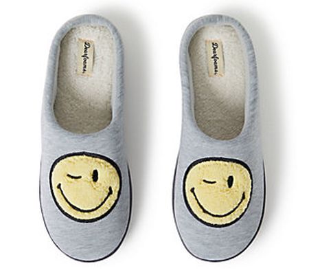 Dearfoams Women's Retro Smile Slippers
