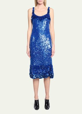 Deban Sequin-Embellished Midi Dress