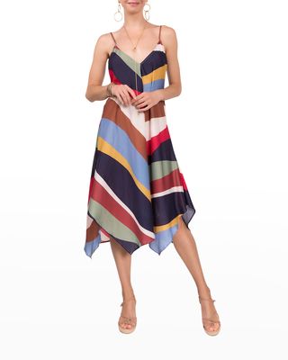Debbie Striped Popover Dress