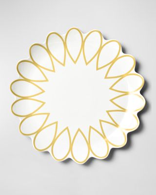 Deco Gold Scallop Platter