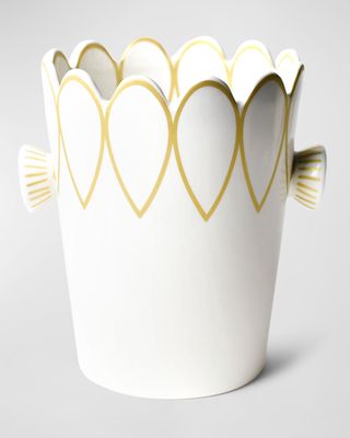 Deco Golden Scallop Ice Bucket