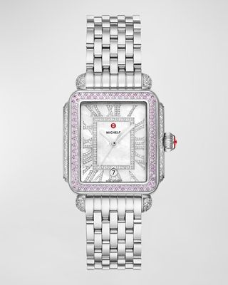 Deco Madison Pink Sapphire Watch