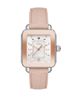 Deco Sport Silicone Embossed Watch in Desert Rose