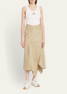 Deconstructed Midi Skirt