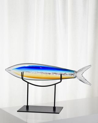 Decorative Art Glass Shark Fish Figurine